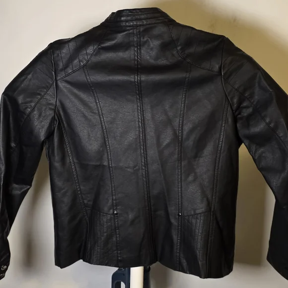 Apt. 9 Black Leather Jacket - Picture 6 of 11